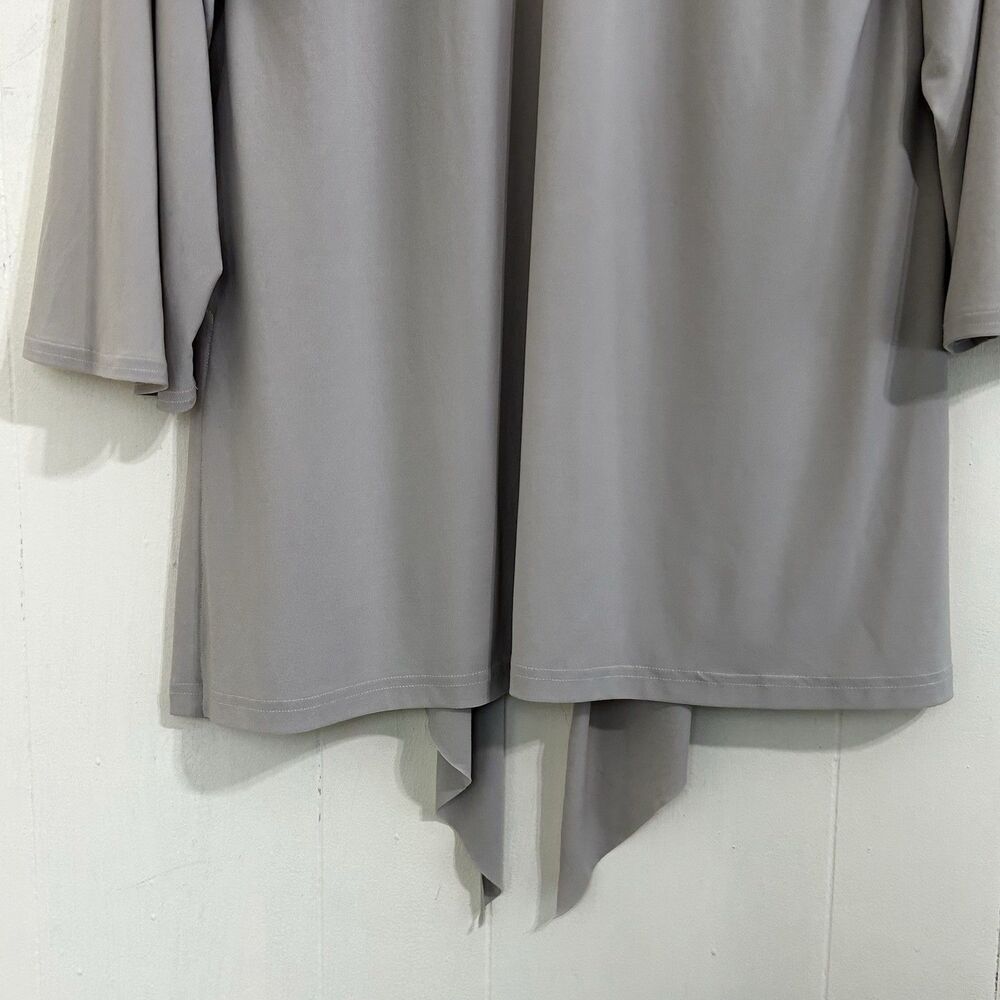 Sympli Canada Oatmeal Stretch Jersey Cardigan Size 10 Open Front Soft Comfy - Picture 6 of 15